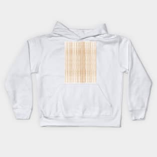 Modern Thin Orange Lines Kids Hoodie